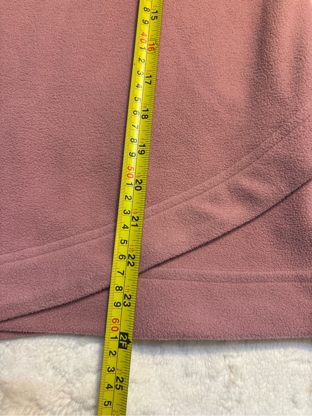 L.L. Bean Fleece Pullover Large 2-Tone Burgundy Trim Cozy Repreve Polyester Soft - Picture 15 of 16